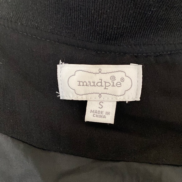 mudpie Ruffled Nolan Bomber Jacket in Black - Picture 7 of 10